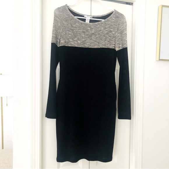Bar III Sweater Dress Long Sleeve Colorblock size Xs - Picture 1 of 8